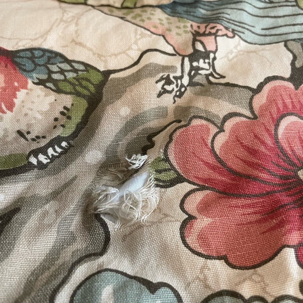 Pottery Barn Full/Queen Floral Duvet with 2 Shams - Picture 4 of 7
